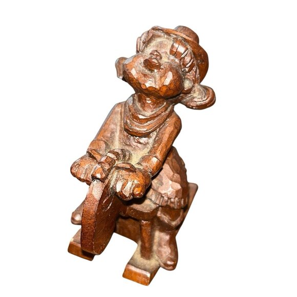 2 Statues Little Child Rocking Horse Roxanne Girl Holding Teddy Bear Figurine - Picture 2 of 10